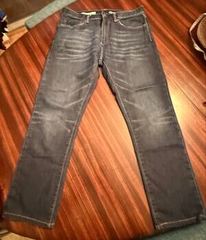 Gap 1969 Dark Indigo Wash Skim Taper Jog Jeans Mid-Rise Size 31 x 30 90s Y2K